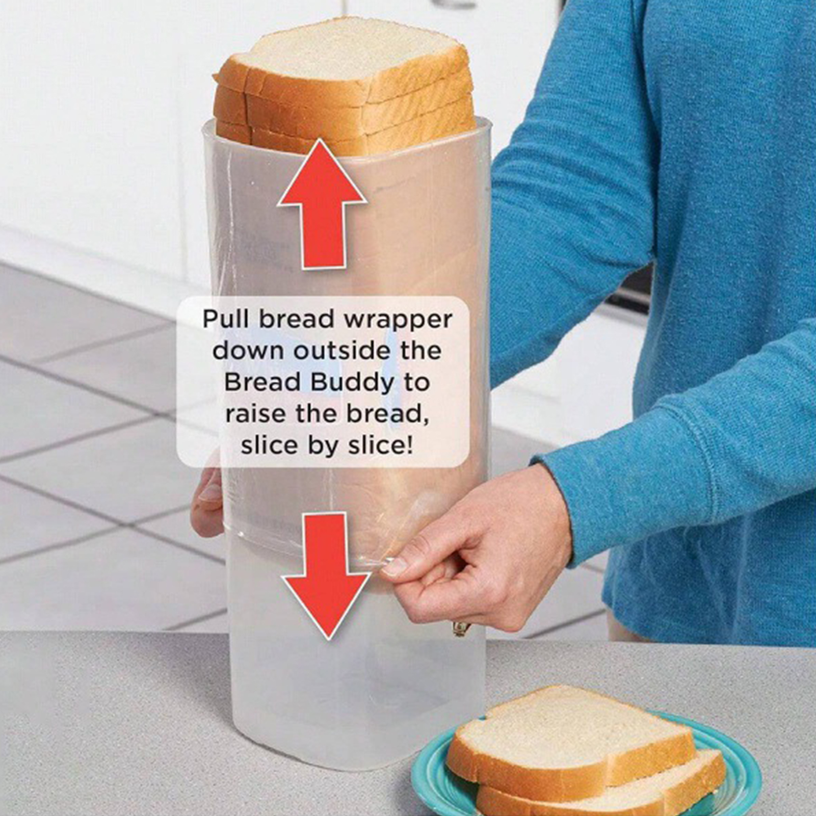 Empty Airtight Bread Box for K - Food Storage Kitchen Cabinet avis et prix