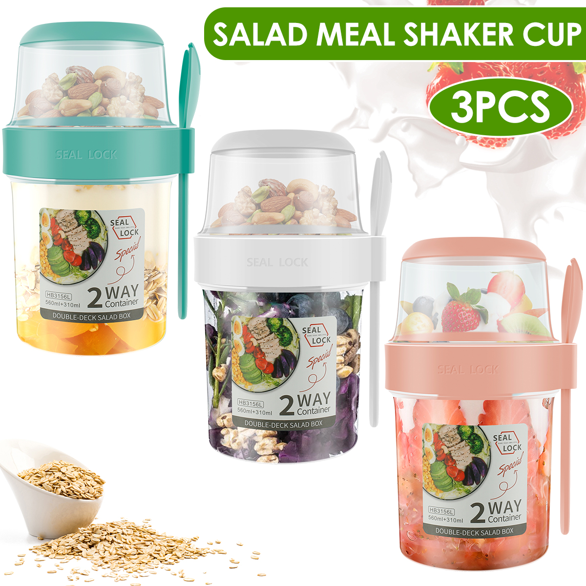 3/2Pcs Double-layer Fresh-keep - Food Storage Yogurt avis et prix