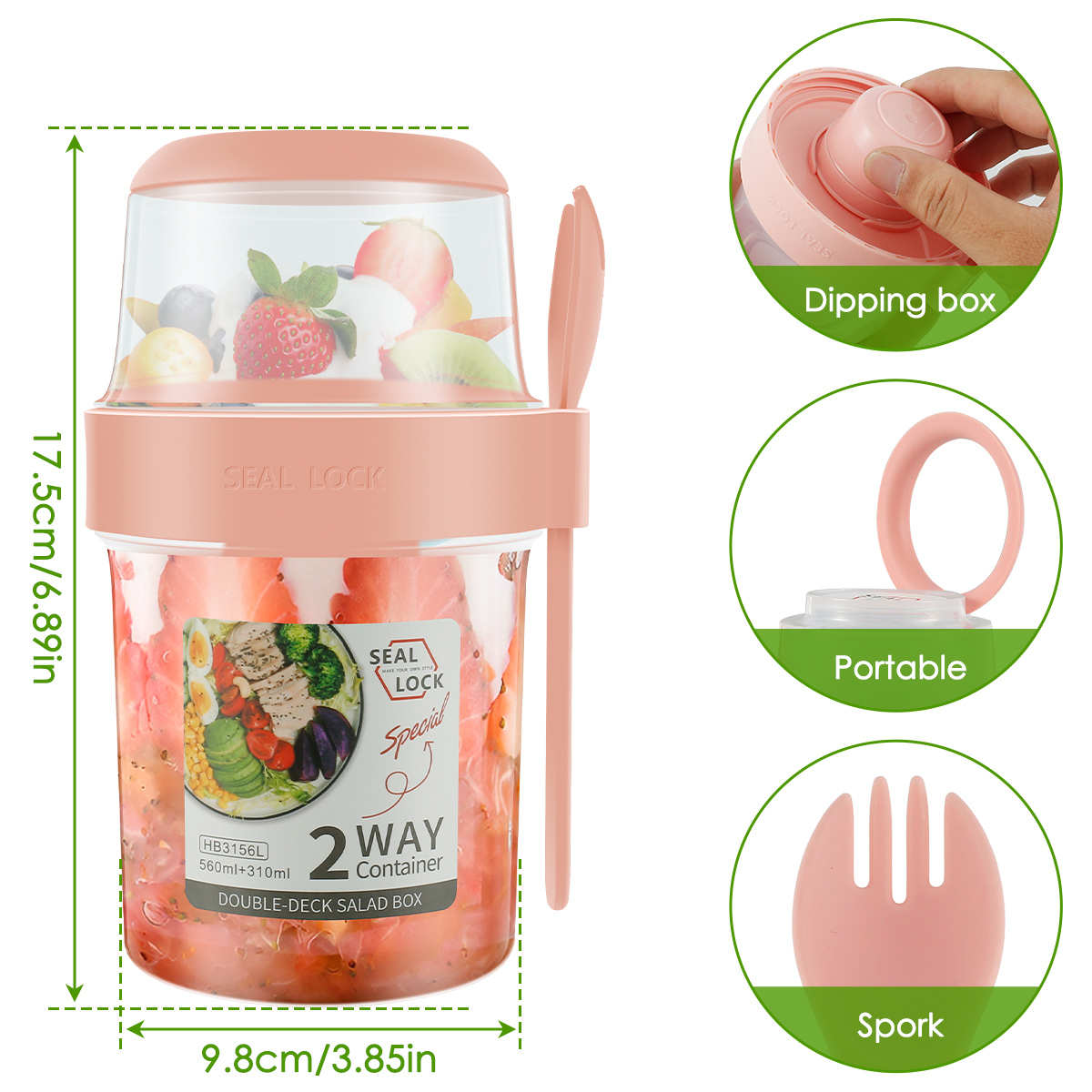 3/2Pcs Double-layer Fresh-keep - Food Storage Yogurt avis et prix