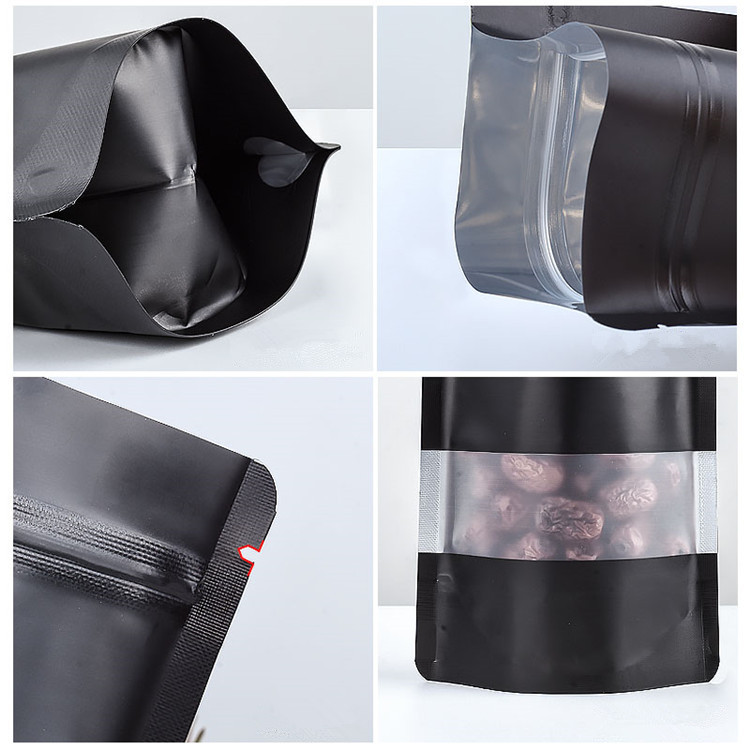 100PCS Stand-up Matte Black Al - Food Storage Ziploc Bags avis et prix