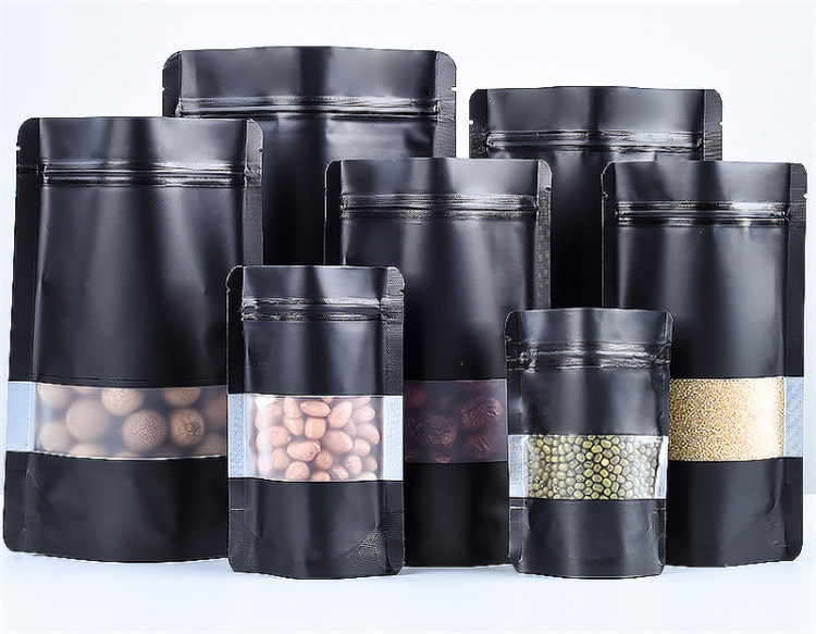 100PCS Stand-up Matte Black Al - Food Storage Ziploc Bags avis et prix