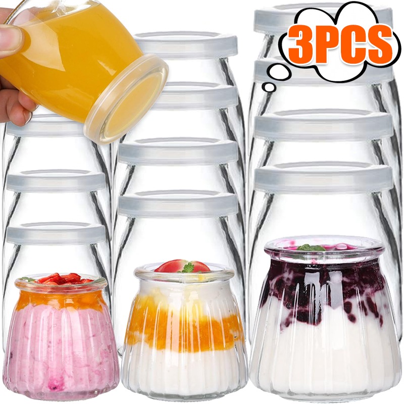 100/150/200ML Glass Yogurt Jar - Food Storage Yogurt avis et prix