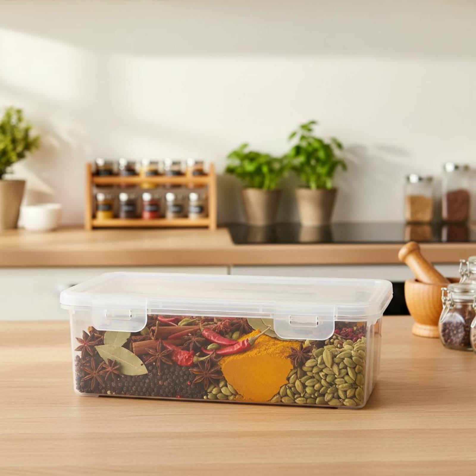 Transparent Seasoning Containe - Stackable Pantry Bin avis et prix