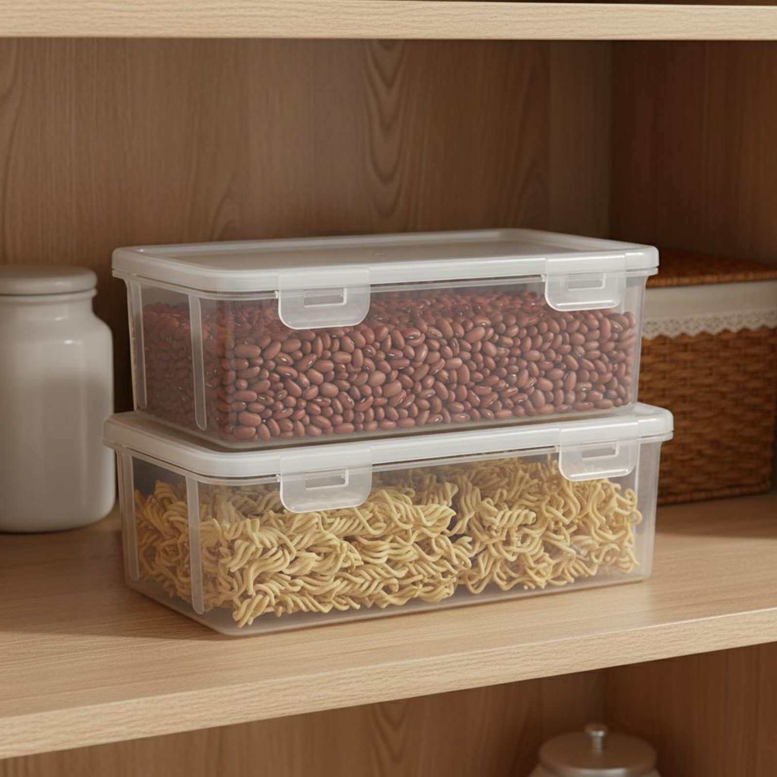 Transparent Seasoning Containe - Stackable Pantry Bin avis et prix