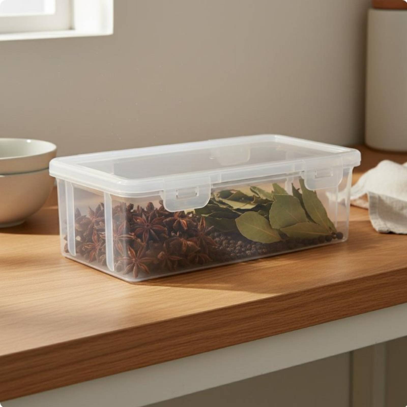 Transparent Seasoning Containe - Stackable Pantry Bin avis et prix
