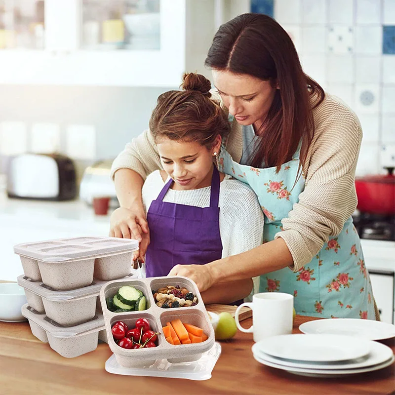 4 Grids Food Storage Box Porta - Food Storage Vegetables avis et prix