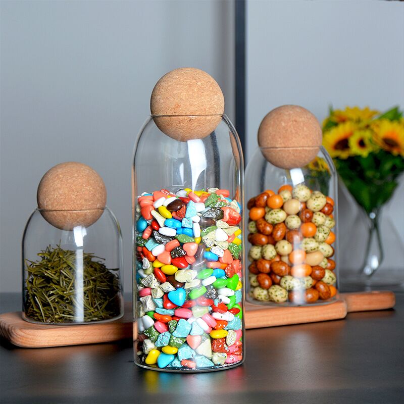 storage glass jar with wooden  - Food Storage Lidl avis et prix