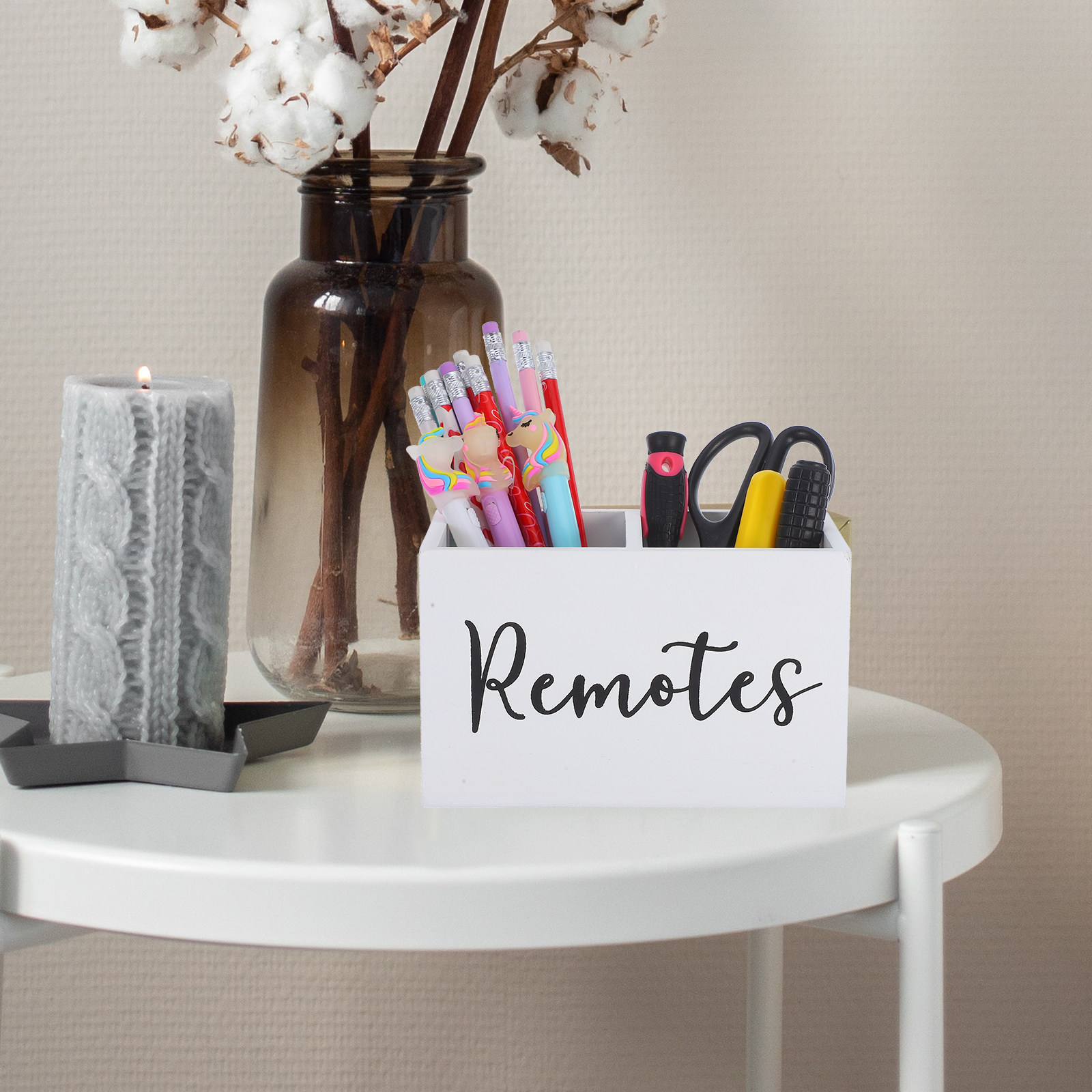 Rustic Wood Remote Control Hol - Food Storage Box avis et prix