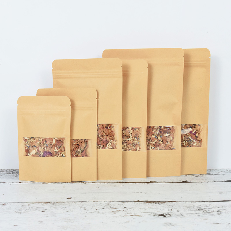 20/50pcs Kraft Paper Zip Lock  - Food Storage Zipper Bags avis et prix