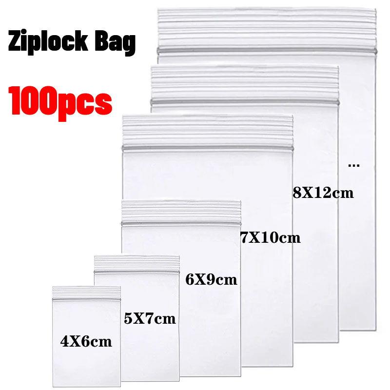 100Pcs Thicken Zipper Sealed B - Food Storage Ziploc Bags avis et prix