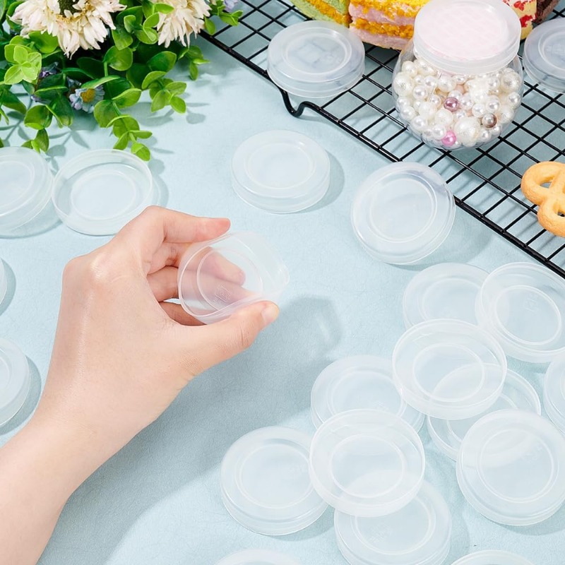 48 Pcs 2inch Yogurt Jar Lids C - Food Storage Yogurt avis et prix