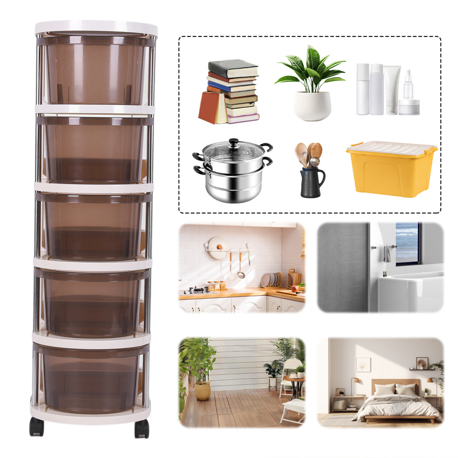 3/4/5-Layers Drawer Style Snac - Food Storage Kitchen Cabinet avis et prix