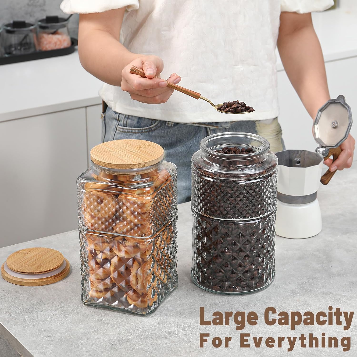 0.7Gallon/2600ml Glass Cookie  - Food Storage Airtight avis et prix