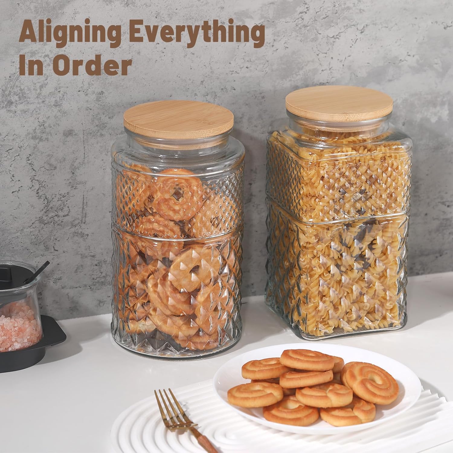 0.7Gallon/2600ml Glass Cookie  - Food Storage Airtight avis et prix