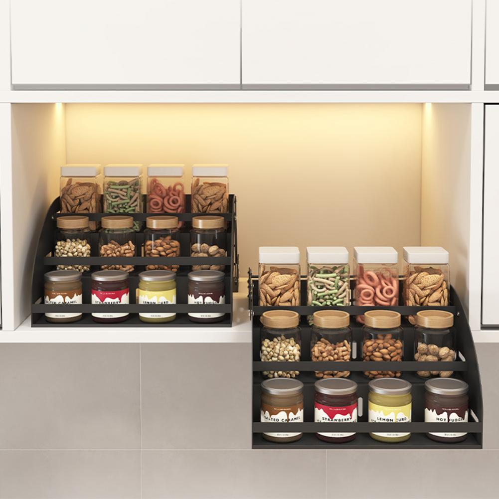 Triple Tier Spice Organizer 3- - Food Storage Kitchen Cabinet avis et prix