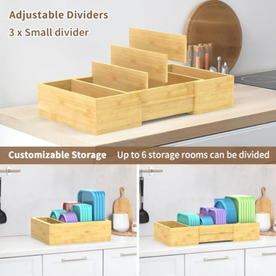 Lid Organizer for Cabinet, Bam - Food Storage Cabinet For Kitchen avis et prix