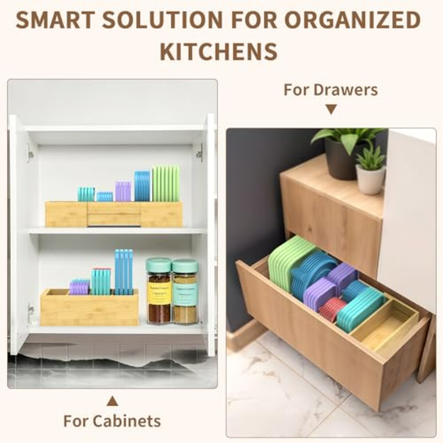 Lid Organizer for Cabinet, Bam - Food Storage Cabinet For Kitchen avis et prix