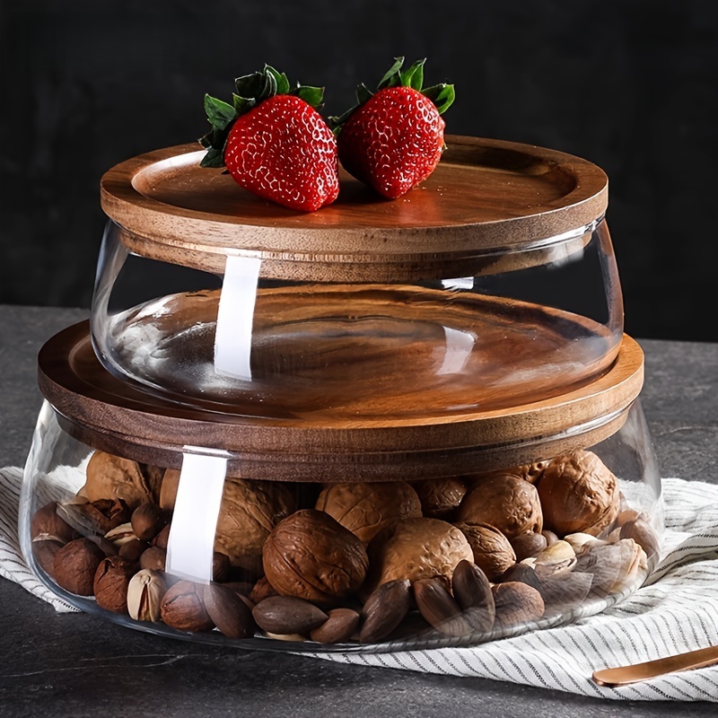 Set of 2 Glass Canisters with  - Food Storage Lidl avis et prix
