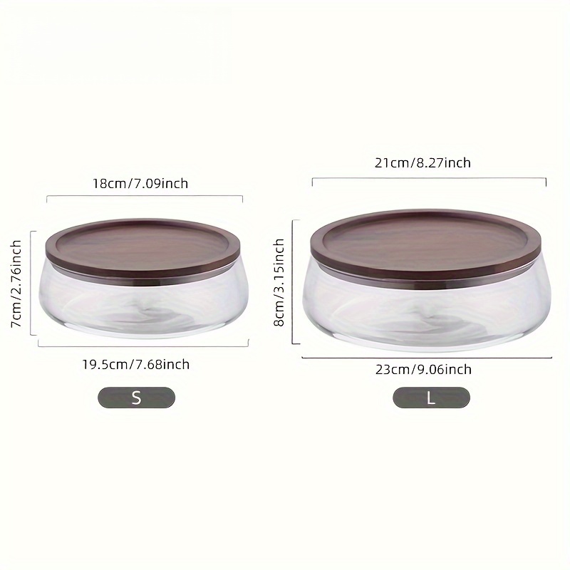 Set of 2 Glass Canisters with  - Food Storage Lidl avis et prix