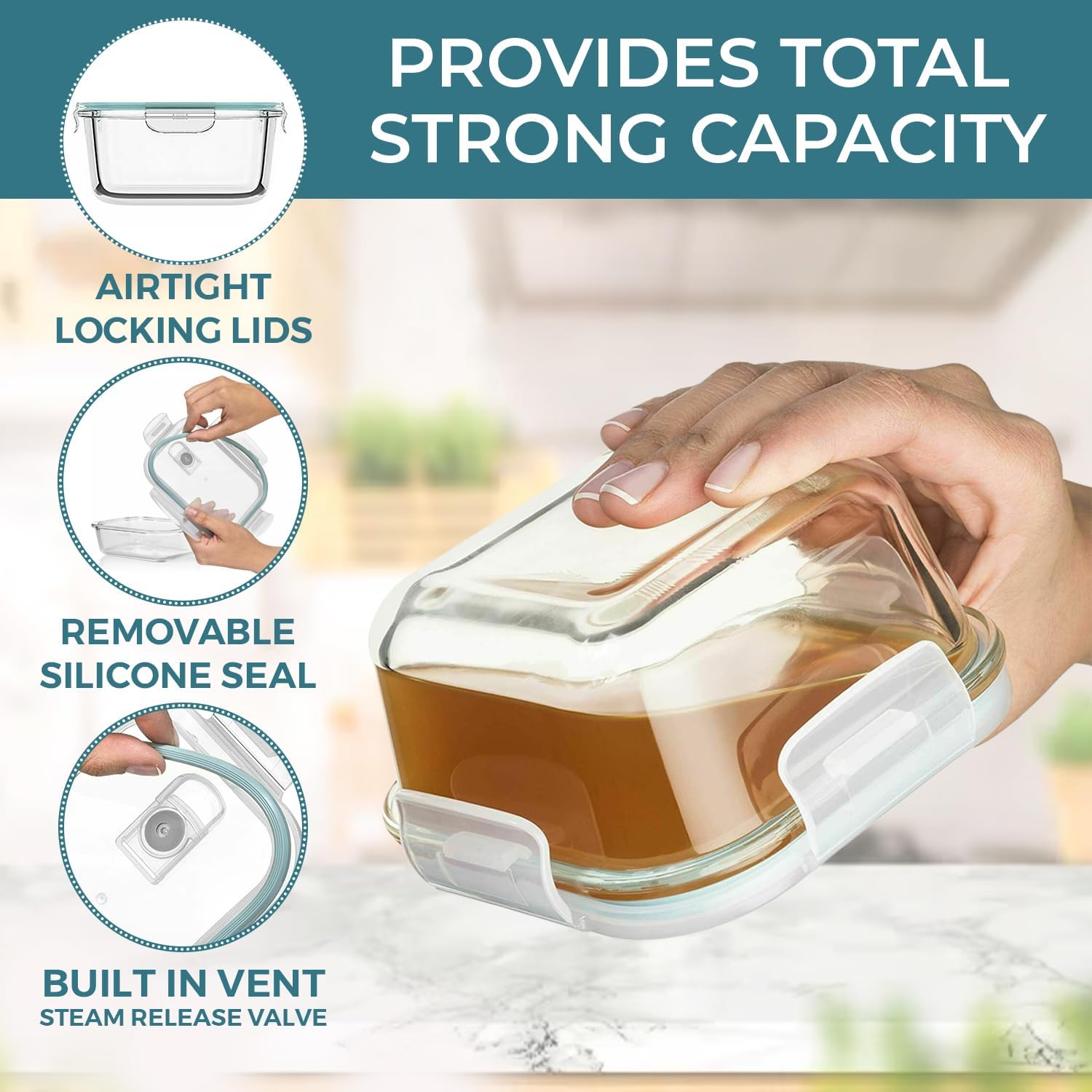 24 Pc Airtight Glass Food Stor - Food Storage Airtight avis et prix