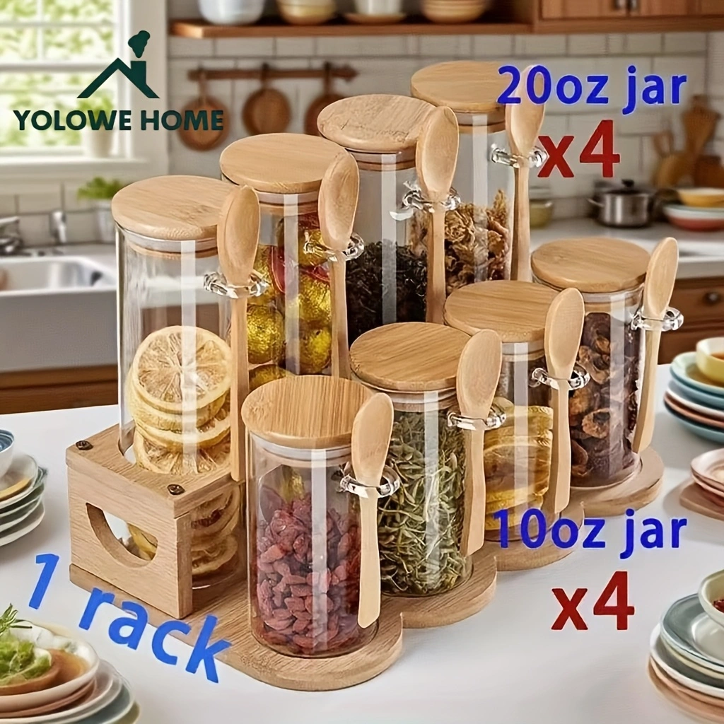 8-Piece Glass Storage Containe - Food Storage Label avis et prix