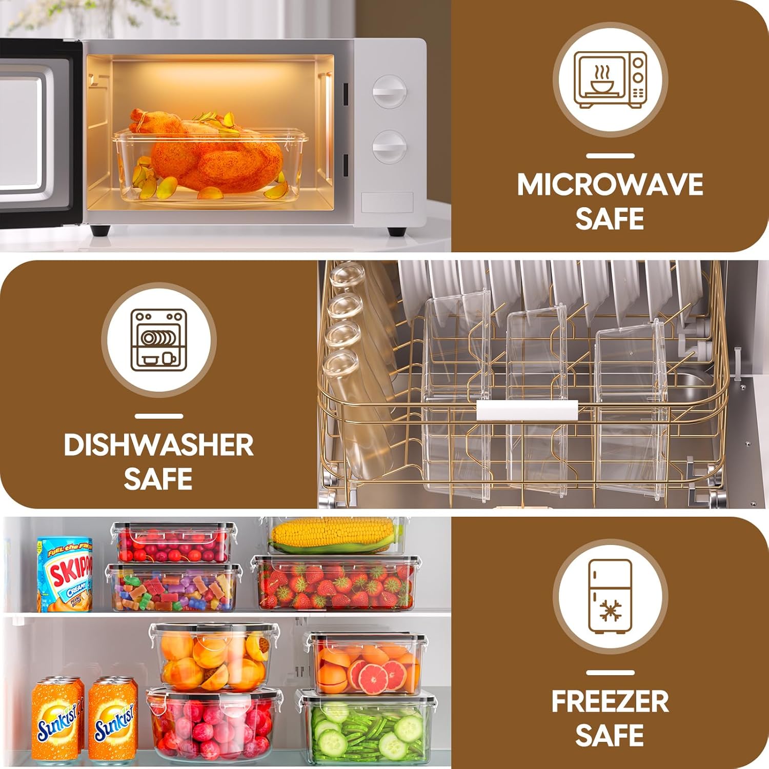 70 Piece Food Storage Containe - Food Storage Label avis et prix