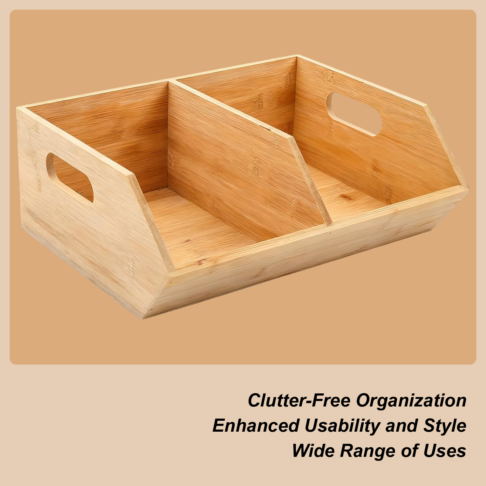 Pantry Organizer Wooden Organi - Stackable Pantry Bin avis et prix