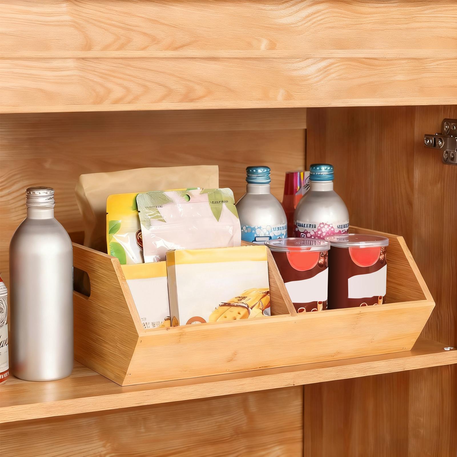 Pantry Organizer Wooden Organi - Stackable Pantry Bin avis et prix