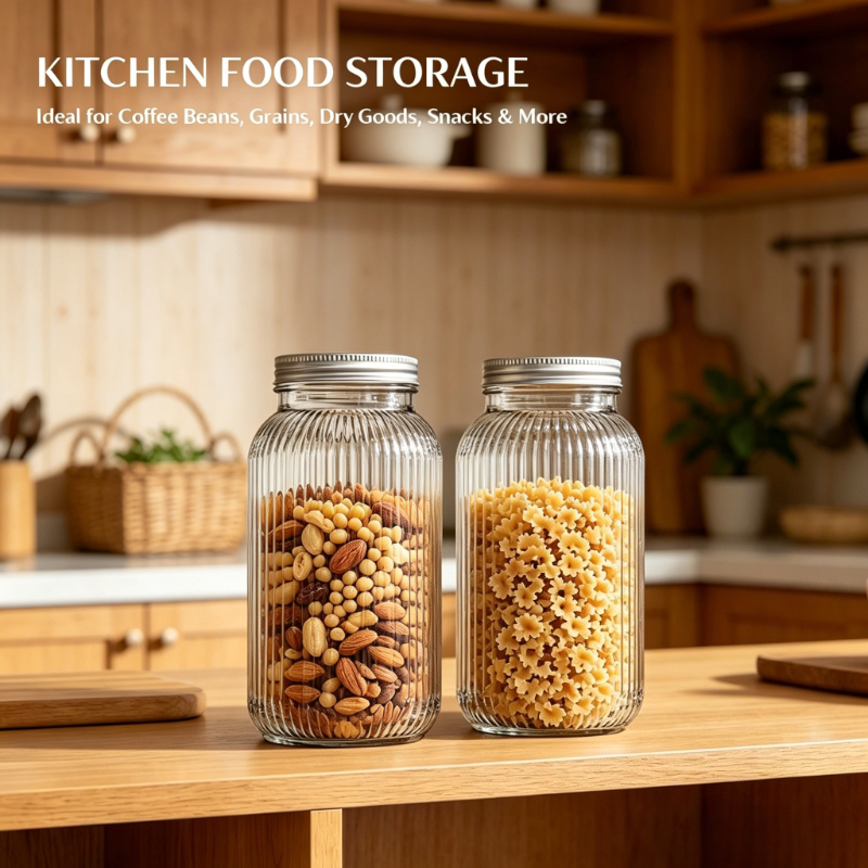 2PCS Wide-Mouth Glass Mason Ja - Food Storage Lidl avis et prix