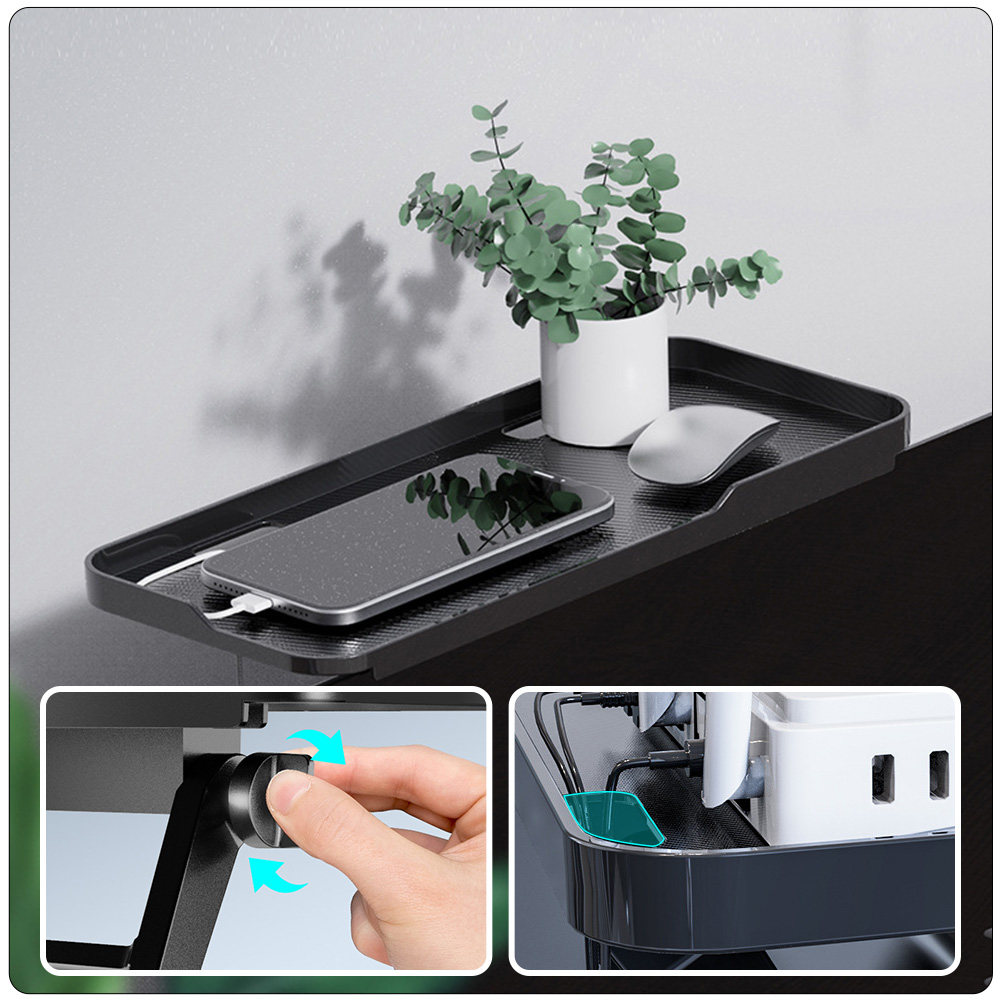 Router Storage Rack Black ABS  - Food Storage Box avis et prix