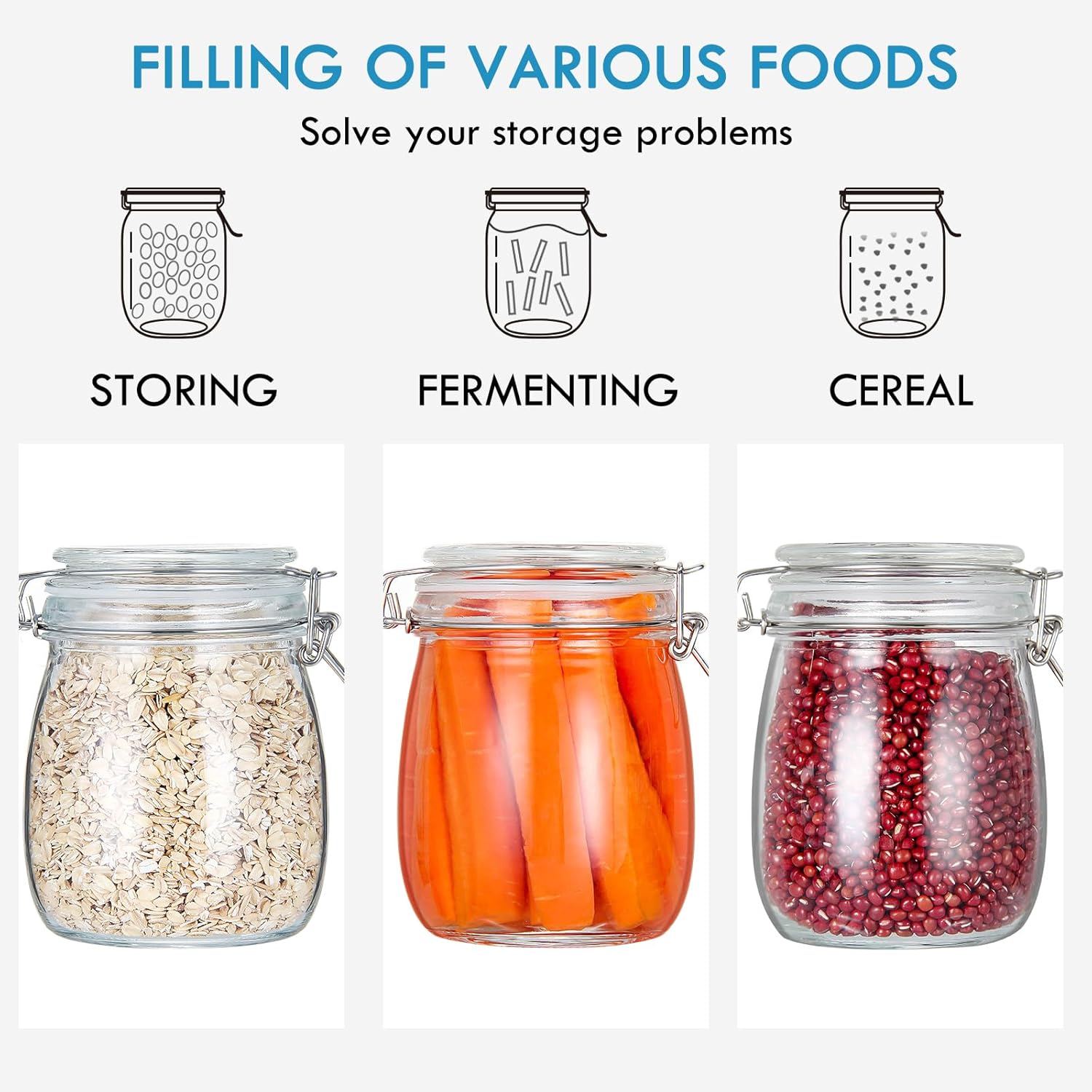 24oz Food Storage Canister Gla - Food Storage Airtight avis et prix