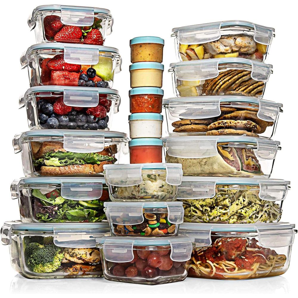 Pc Set Glass Food Storage Cont - Food Storage Box avis et prix