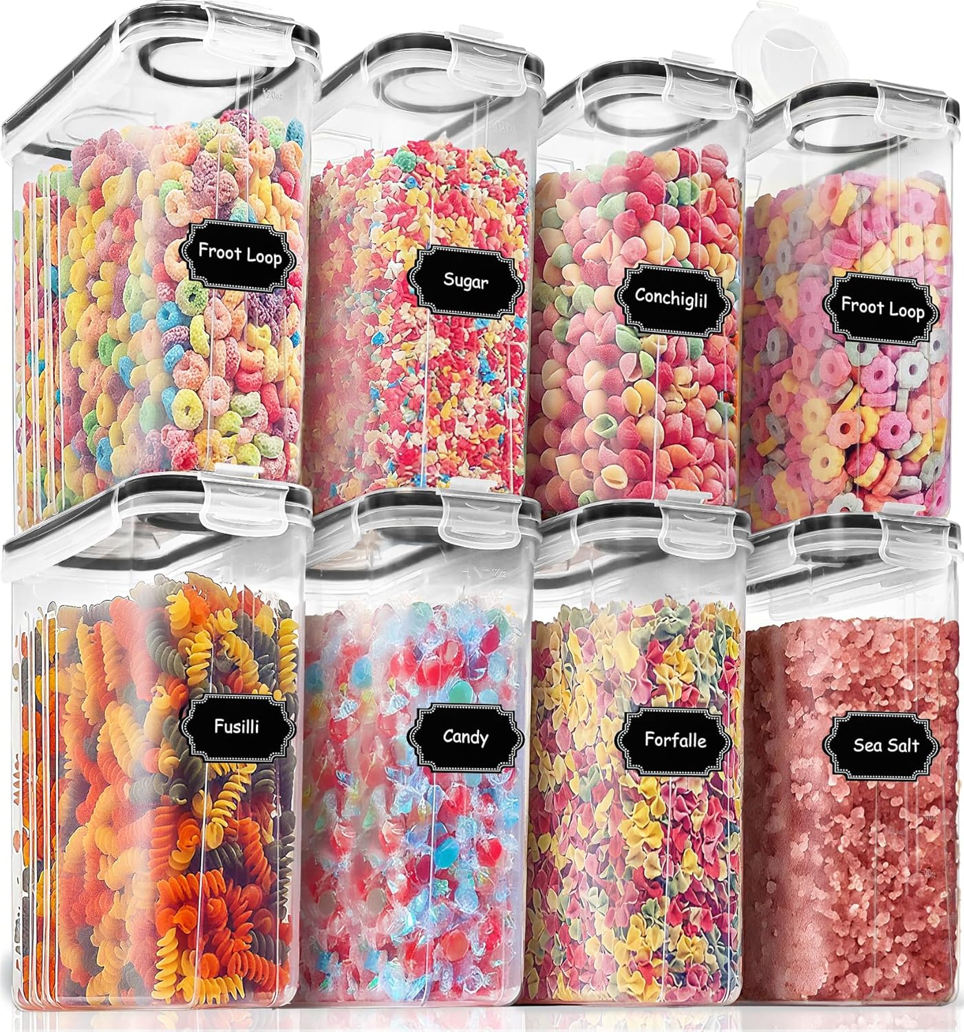 8-Piece Airtight Food Storage  - Food Storage Label avis et prix