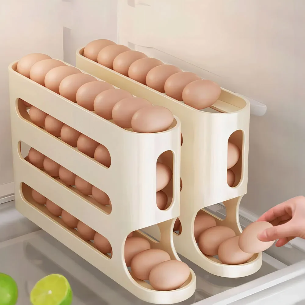 4 Layers Automatic Rolling Egg - Food Storage Cabinet For Kitchen avis et prix