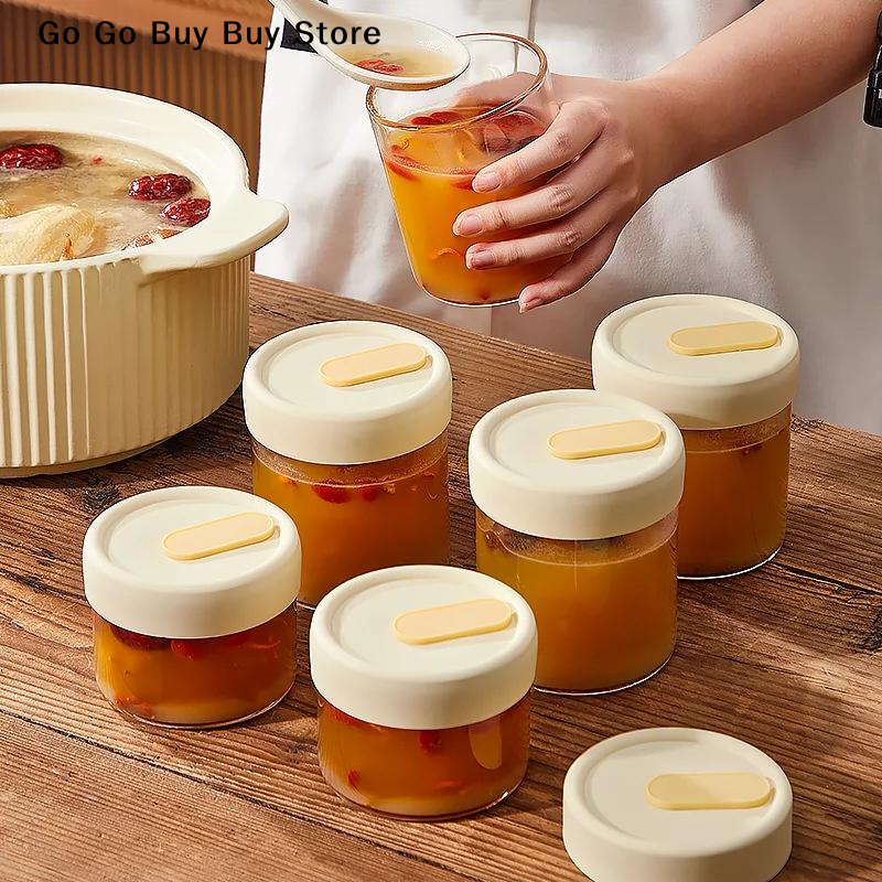 【ST】1Pc 240/400ML Glass Food S - Food Storage With Lids avis et prix