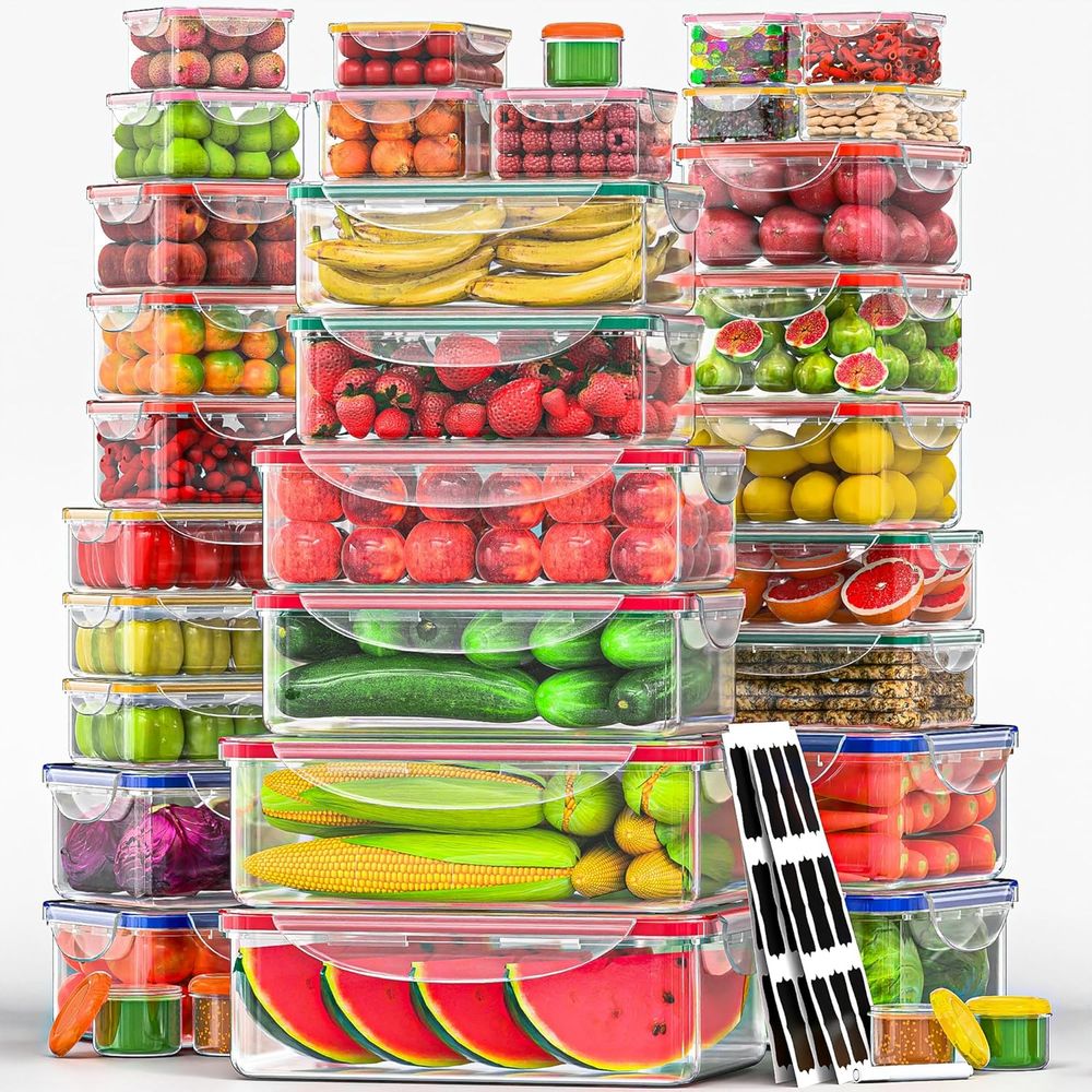 70 Pcs Large Food Storage Cont - Food Storage Box avis et prix
