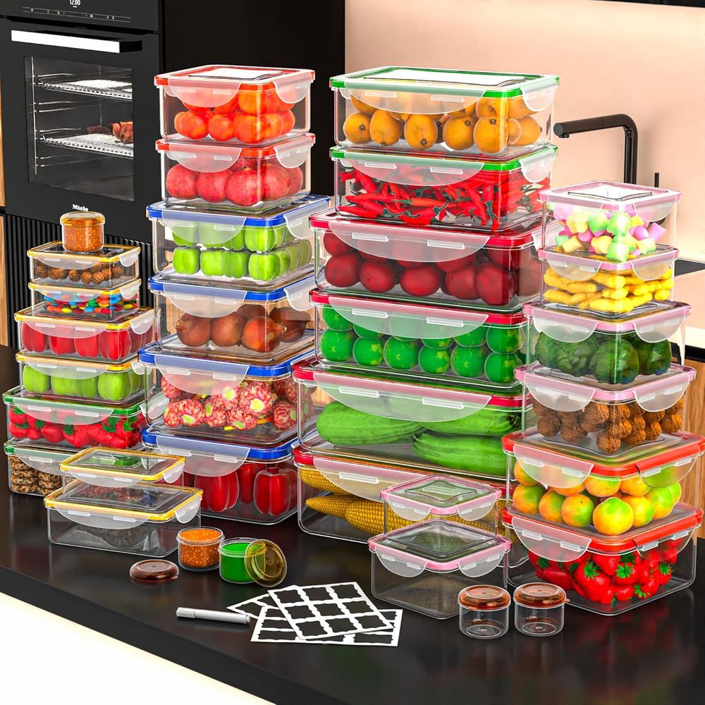 70 Pcs Large Food Storage Cont - Food Storage Box avis et prix
