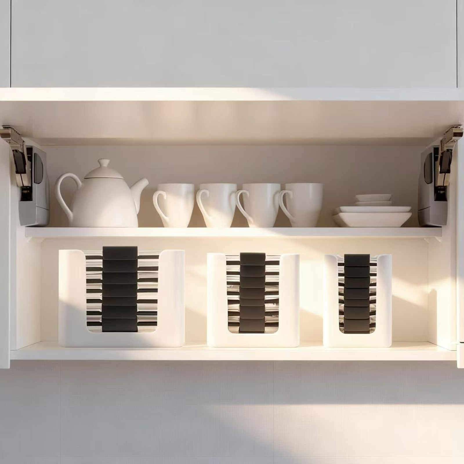 3 Pieces Lid Storage Rack Rect - Food Storage Cabinet For Kitchen avis et prix